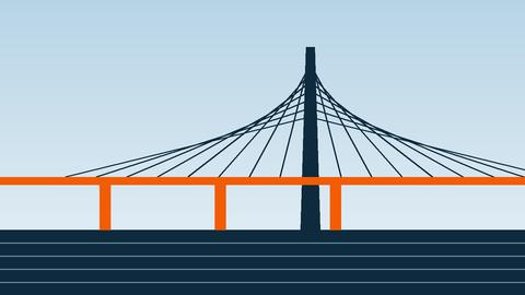 Иллюстрация: вантовый мост